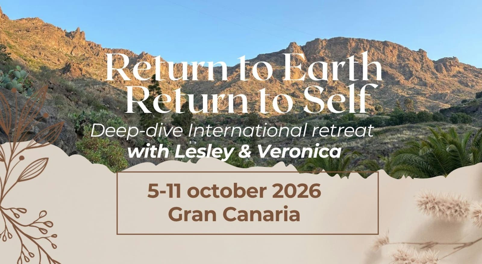 Return to Earth, Return to Self - A nature based initiation