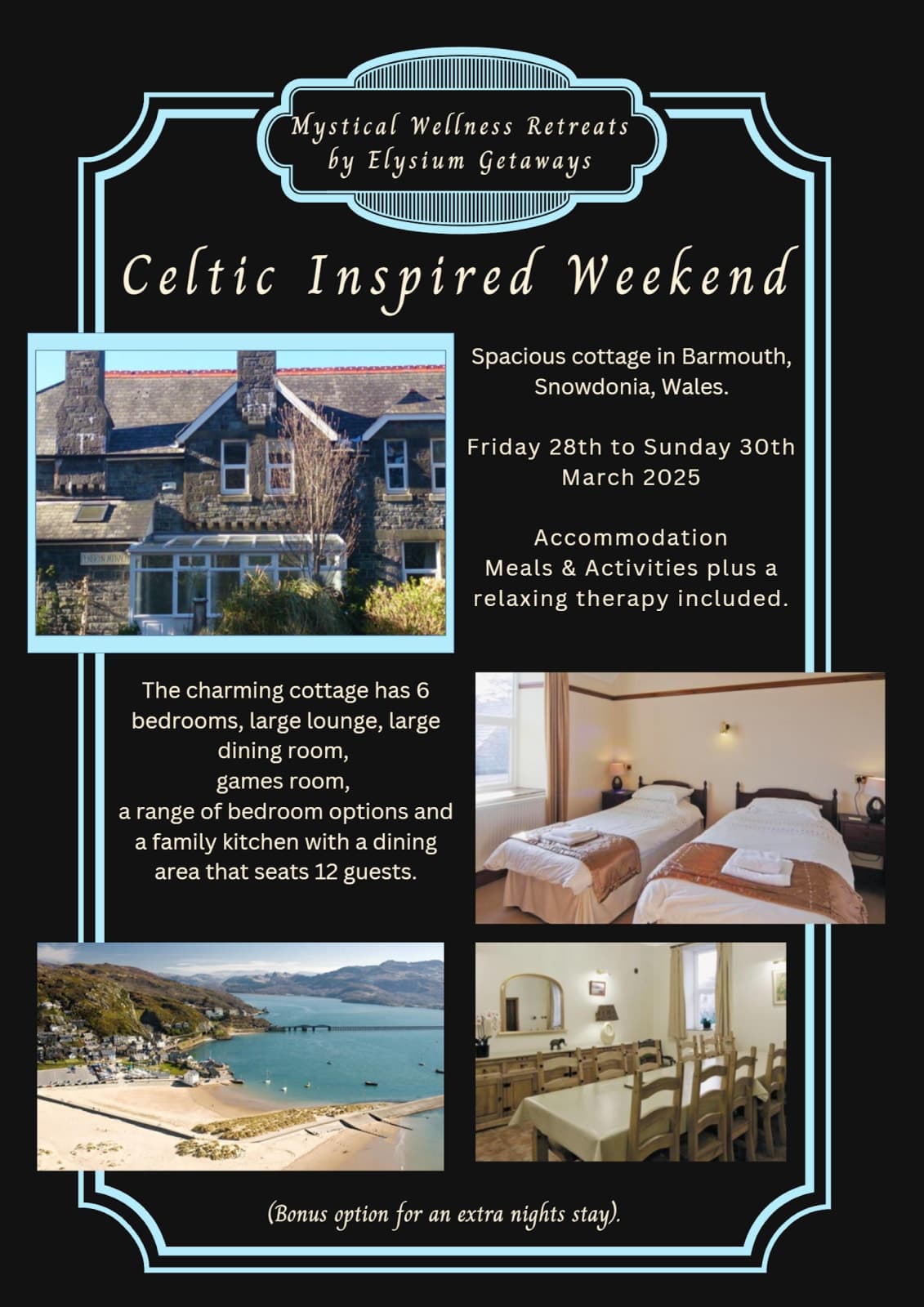 Mystical Wellness Weekend Retreat in Barmouth, Wales